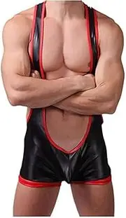 Men Sport Backless Jockstrap Jumpsuit Wrestling Singlet Sexy Mankini
