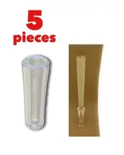 glass cone holder tip FIT for RAW ZIG ZAG elements anysize pre rolled cone(5 pk)