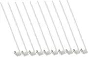 HEMOTON 10pcs Car Flag Support Poles Lightweight Plastic Flagpoles for Vehicle Flag Rack for Trucks Cars Easy to Store Weather Resistant