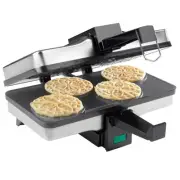 Piccolo Pizzelle Baker- Nonstick Electric Press Makes 4 Mini Cookies at Once-...