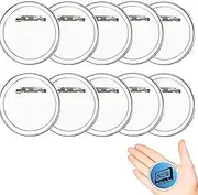 10pcs Pin Button Design Badge, Clear Craft Badges Kit, Clear Button Pin Badges for DIY Craft and Children's Paper Craft Activities and More