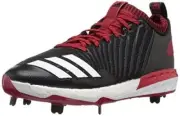Adidas Men's Boost Icon 3 Mid Baseball Shoe - Black/Power Red, Size 7 US