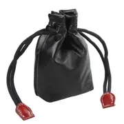 Soft PU Leather + Villus Storage Bag with Stay Cord for Camera Lens, Size: 90mm x 130mm