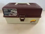 Vintage Plano 4200 2 tray tackle box 14x8 Made in USA