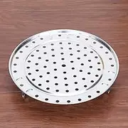 CWOQOCW Steam Rack, Stainless Steel Steamer Holder Round Steaming Tray Rack Plate, Cooling Rack Steam for Home Kitchen Cooking Pressure Machine(30CM)