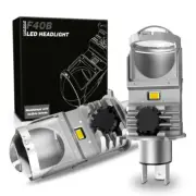 2X 80W H4 10000LM Mini Bi-LED Projector Lens Hi-Lo Beam Bulb Headlight Retrofit (for: Mini)