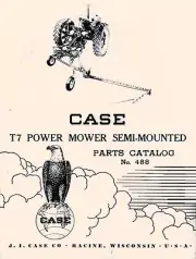 Case T7 T-7 Power Mower Semi - Mounted Parts Manual