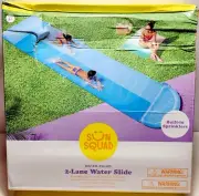 Sun Squad Double Water Slide - Blue New
