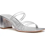 PAIGE Esme Slide Sandal in Silver at Nordstrom, Size 9