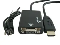 在飛比找Yahoo!奇摩拍賣優惠-SAFEHOME  HDMI 轉 VGA + 3.5mm 孔