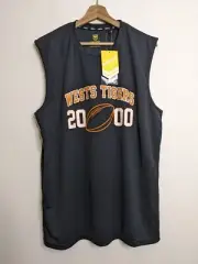 NRL Balmain Wests Tigers Jersey Mens XXL Rugby League Training Vest Singlet 2000