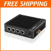 4-Port Intel Mini Firewall with Fanless Design - Optimal Silent Network Solution