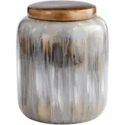 Cyan Design 10423 Spirit Drip Olive Glaze Container