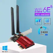 Tri Band Wireless Adapter Compatible Bluetooth Network WiFi Card For PC Win 11