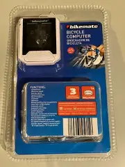 New Bikemate Bicycle Computer Black Speedometer Tripmeter Odometer Trip Time