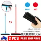 Rubber Broom For Pet Dog Cat Hair Sweeper Squeegee Windows Car Long Handle AU