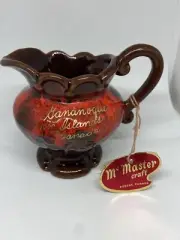 VINTAGE MID CENTURY MCM NWT McMASTER CRAFT POTTERY CREAMER CANADA SOUVENIR DRIP