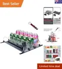 Soda Can Organizer for Refrigerator, Self-Pushing Drink Organizer for Fridge,...