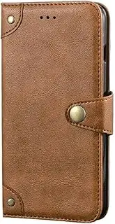 LCEHTOGYE Cover for Sharp Aquos Wish3, Shell Back Case Bumper Protective Case for Sharp Aquos Wish3 - HZLD -Brown