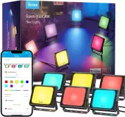 RGBIC Flood Lights Outdoor, Smart Wifi Flood Light with App Control, Color Chang