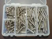 125pcs #8 w/#6 head stainless garnish trim screws washers assortment for Dodge