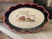 Lori Siebert Platter for Certified International Girls Love Chocolate