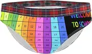 [Tiunyeah] Hipster Panties Women Panties Bikini Panty S Ladies Underwear Colorful Multiplication Table Stretch