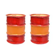 American Diorama 1:18 Scale 2 pieces Oil Drum Accessory Model Toy