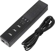 jojofuny 1pc Conference Microphone Office Loudspeaker Mini Small Mini Speaker Loudspeaker Office Speaker Speaker Tabletop USB Microphone Desktop Speaker Abs Black