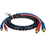 Tectran 13S12202 3/8" Air Brake Red And Blue Jumper Hose With Flex Grip Hd