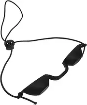 Uv Light Eye Mask Patch Soft Silicone Tan Bed Goggles Black Light Shield