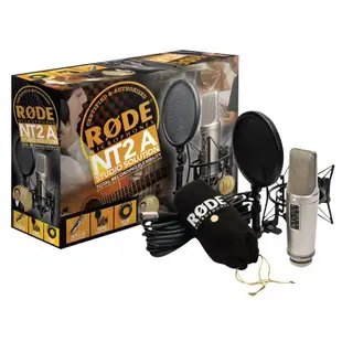RODE NT2-A 可調指向性 大震模 電容式麥克風 附防震架 附防噴罩 NT2A【金聲樂器】