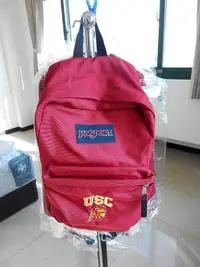 在飛比找Yahoo!奇摩拍賣優惠-全新Jansport USC 南加大logo  紅色紀念款後