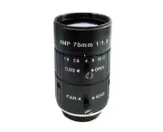 HD 8MP 75mm CCTV CS C Mount Lens Manual Iris Focus F1.8 Aperture Camera Lens