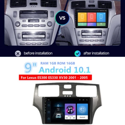9" Android 10.1 Stereo Radio Head Unit Wifi For Lexus ES300 ES330 XV30 2001-2005 (for: Lexus)