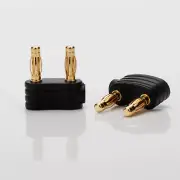 Pair Gold Plated Copper Male Pin Plug Austrian 800s UD701 Composer Earphone Wire
