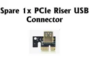 Spare PCIe X1 Adapter PCI E 1X to USB 3.0 Female for PCI Express Riser Mining