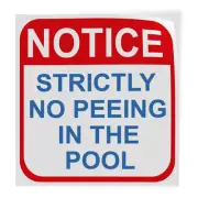 Industrial Decals Square Vinyl Stickers Pool Aluminum Sign Style C Security