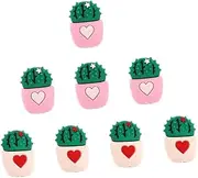 Holibanna 8Pcs Cute Cactus Design USB Cable Protectors Unique Charger Protector Covers for Data Lines Easy to Install Durable and Convenient Cable Organizer for