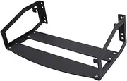 Speaker Wall Mount: Stainless Steel Heavy Duty Bookshelf Speaker Wall Mount for Sonos Five, Speaker Shelf Wall Mount Holder, Ideal for Home Audio Systems (Black)