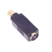 S-Video Female to RCA Female Converter Adapter for Camcorder TV VCR DVD Player