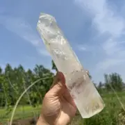2.75LB Top Natural Clear Quartz Tower Obelisk Cystals Reiki Wand Point Gems