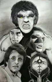 INCREDIBLE HULK * FERRIGNO TV Show Original Marvel Comics Art 1/1 Bixby Avengers