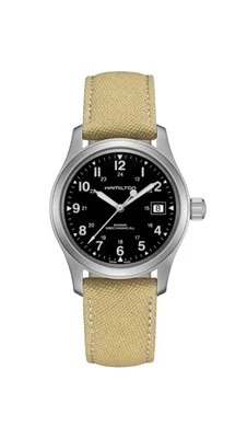 Hamilton Khaki Field Hand Wind Black Dial Men's Watch H69439933