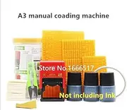 Tool Parts A3 Handheld coding Machine,small letter press machine,ink date printer,manual date stamp machine with 3xletters mo brandnew RH