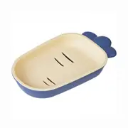 5Pcs Lovely Radish Double Layer Bathroom Soap Dish Box Draining Holder Rack Organzier