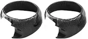 ATATNK Car Door Horn Decorative Ring Carbon Style Sticker Protective Cover for BMW MINI ONE Coopers JCW F55 F56 F57 Styling Accessories(F56F57 Inner Ring)