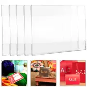 10 Pcs Wall-mounted Price Tags Signage Holder Market Display Stand