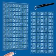 624PCS Removable Gel Glue Dots Double Sided, Clear Sticky Dots, Adhesive Stick dots Poster Tape Reusable, No Traces Sticky Tack for DIY, Party Supplies, Festival Decoration 0.31" X 0.51"