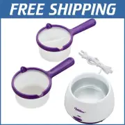 Compact Candy Melting Pot - 2.5 Cups Capacity with Easy Clean Silicone Inserts